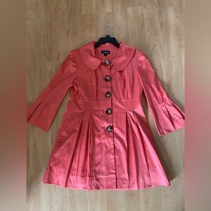 A. Byer Dressy Coral Flare Spring Jacket size Large